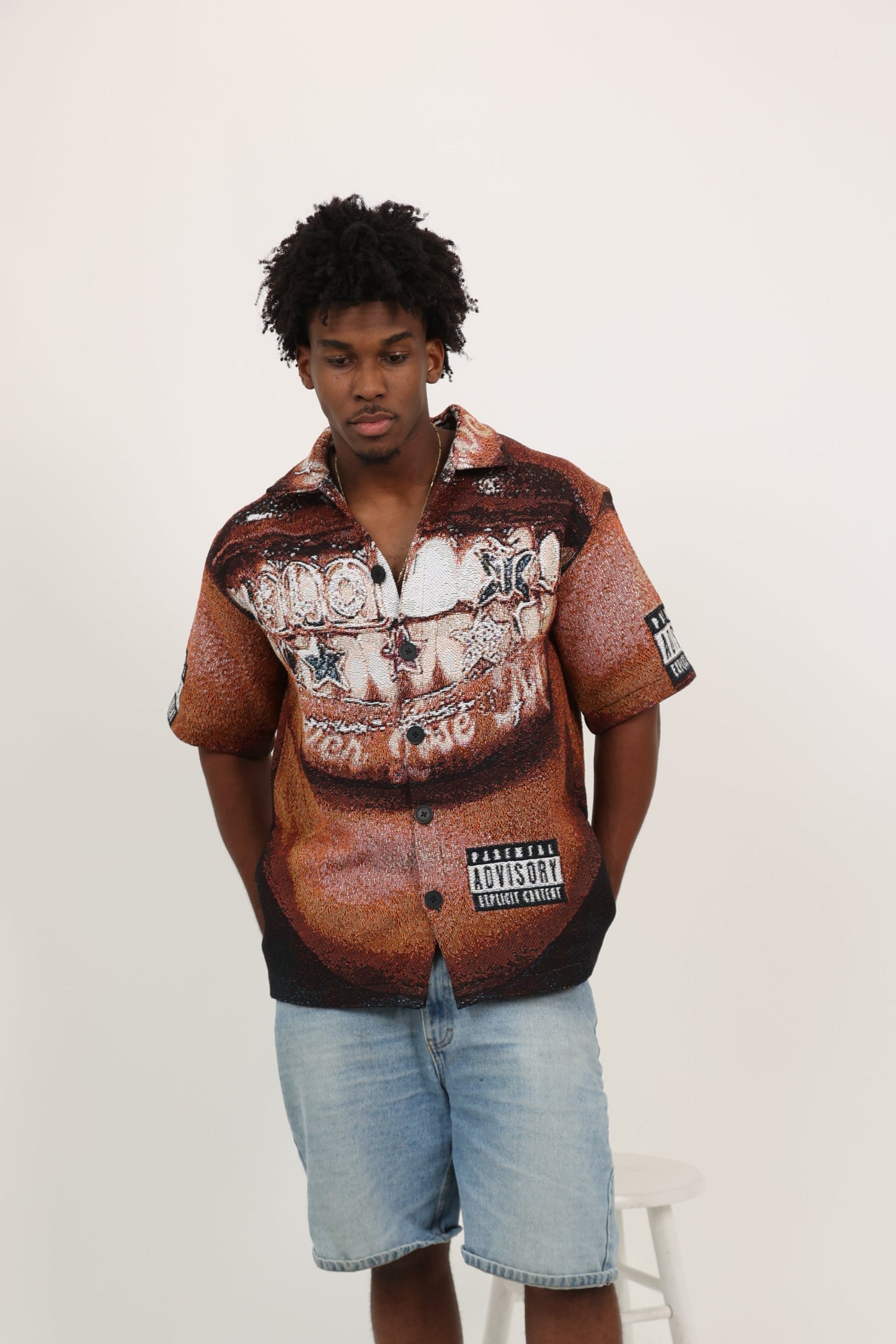 Never Lose Me Tapestry Button Up Jacket